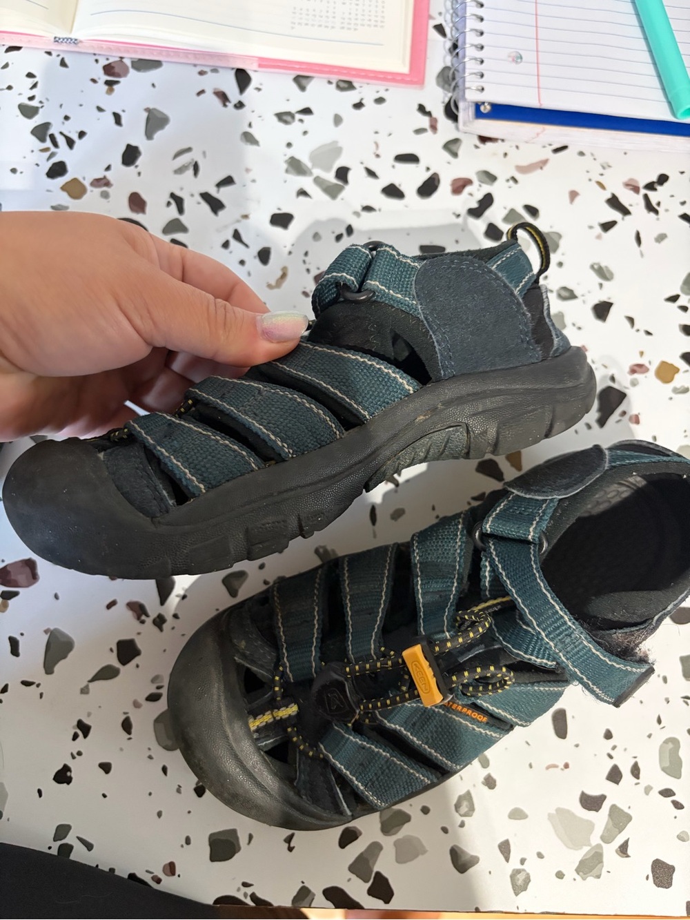 Kids Closed-Toe Sport Sandals - Dark Teal